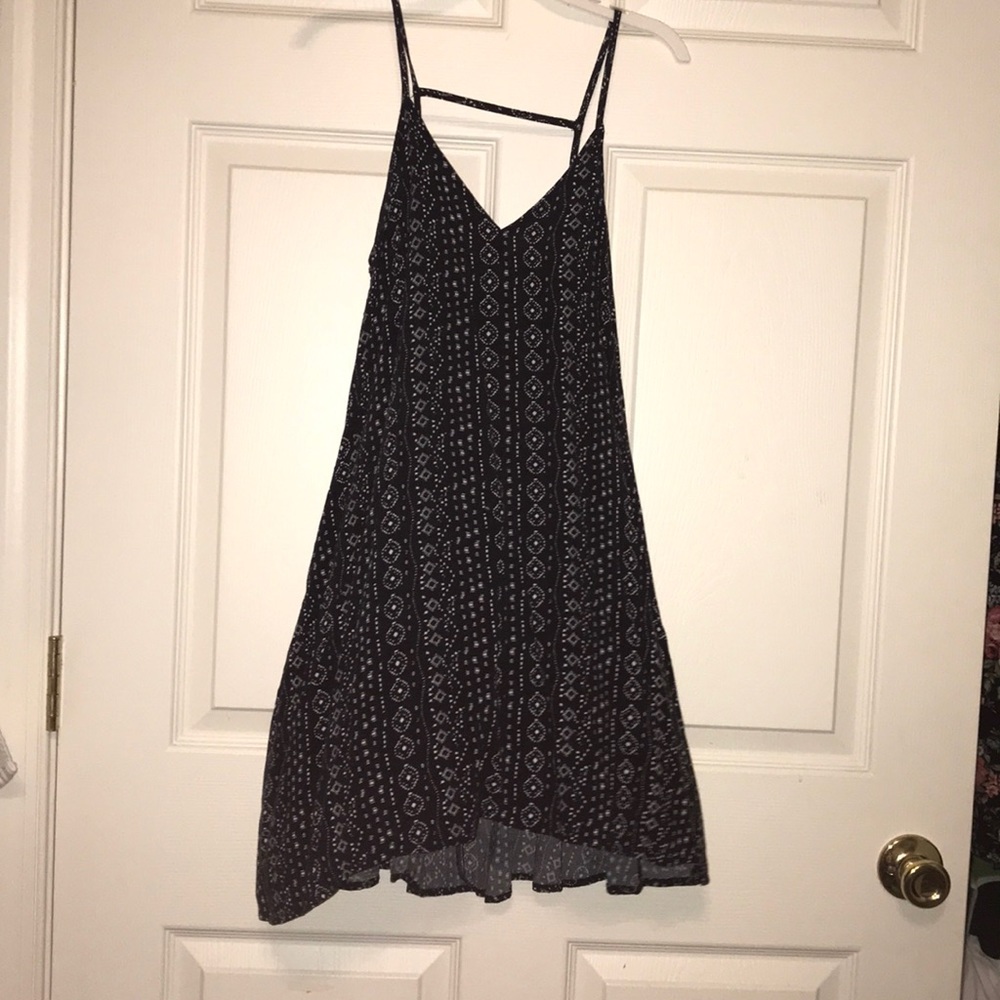 black and white sundress